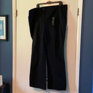 Black bootcut stretch dress pants